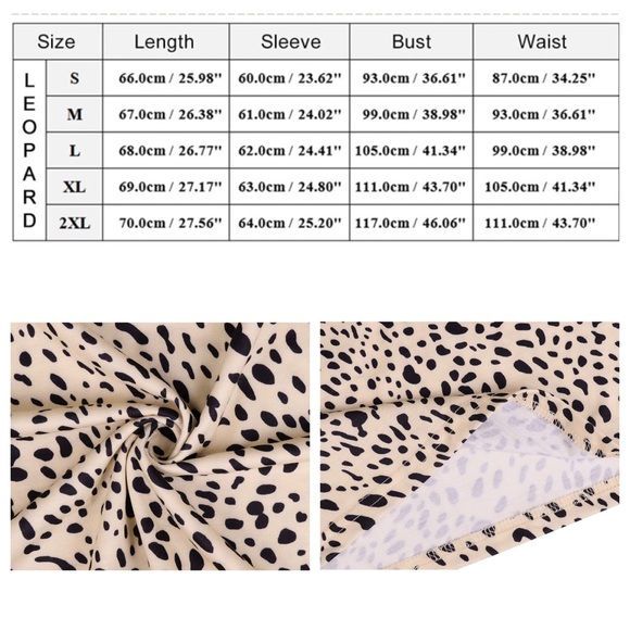 Leopard Print Crew Neck Long Sleeve Pullover - Picture 2 of 3